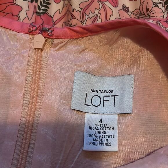 Loft Pink Floral Dress - Picture 11 of 12
